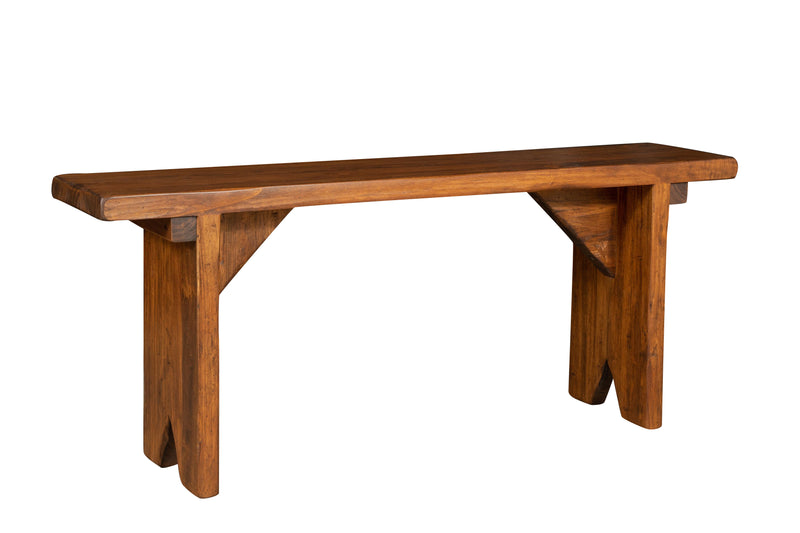 Biscottini PANCA IN LEGNO MASSELLO DI TIGLIO FINITURA NOCE MADE IN ITALY realizzata