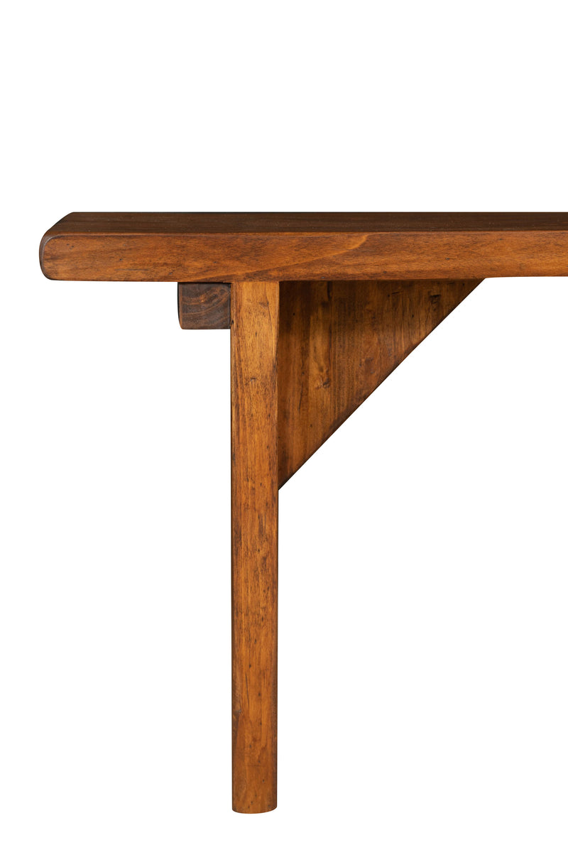 Biscottini PANCA IN LEGNO MASSELLO DI TIGLIO FINITURA NOCE MADE IN ITALY realizzata