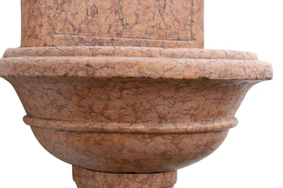 Biscottini Fontana da terra in marmo rosso di Verona Made in Italy Acquasantiera Offerta