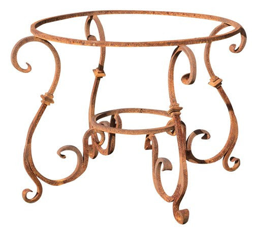 Biscottini Base tavolo in ferro pieno rotonda L110xPR110xH74 cm. (diam.90 cm.) forgiato