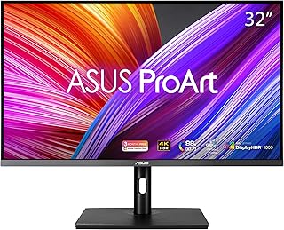 ASUS ProArt PA32UCR-K  32 Zoll 4K UHD  16:9, IPS, 3840x2160, MiniLED, Local Dimming, Calman, 10-bit, DisplayHDR 1000  ergonomisch, Pivot, X-rite i1  DP, HDMI, 80W USB-C, USB-Hub, schwarz