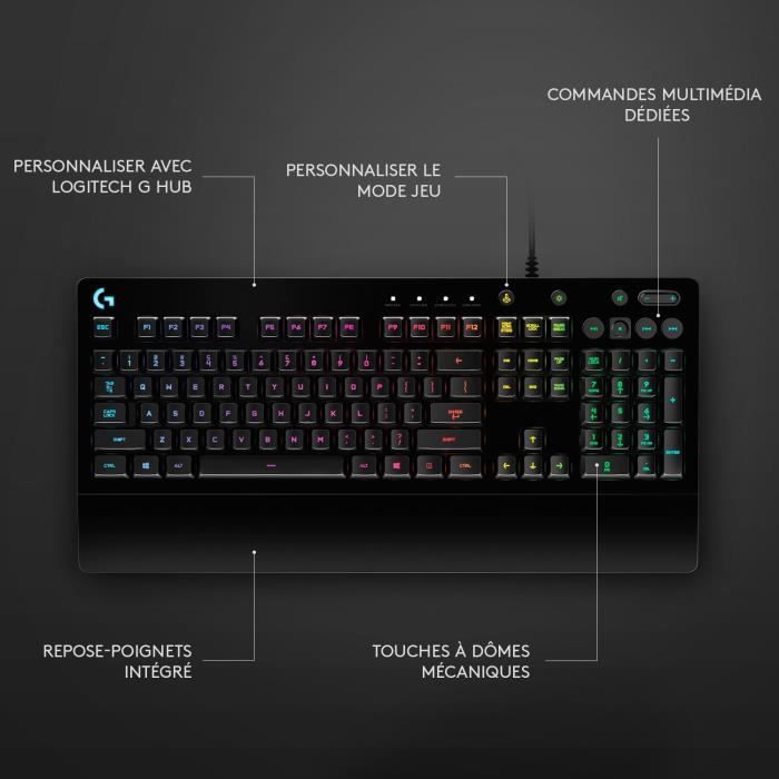 LOGITECH G213 Prodigy Gamer Keyboard - QWERTY