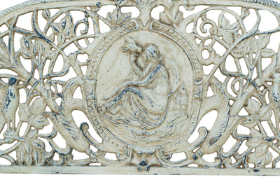 Biscottini Panchina Liberty in ghisa finitura anticata Molto Robusta, stabile Offerta