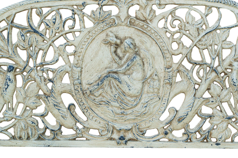 Biscottini Panchina Liberty in ghisa finitura anticata Molto Robusta, stabile Offerta