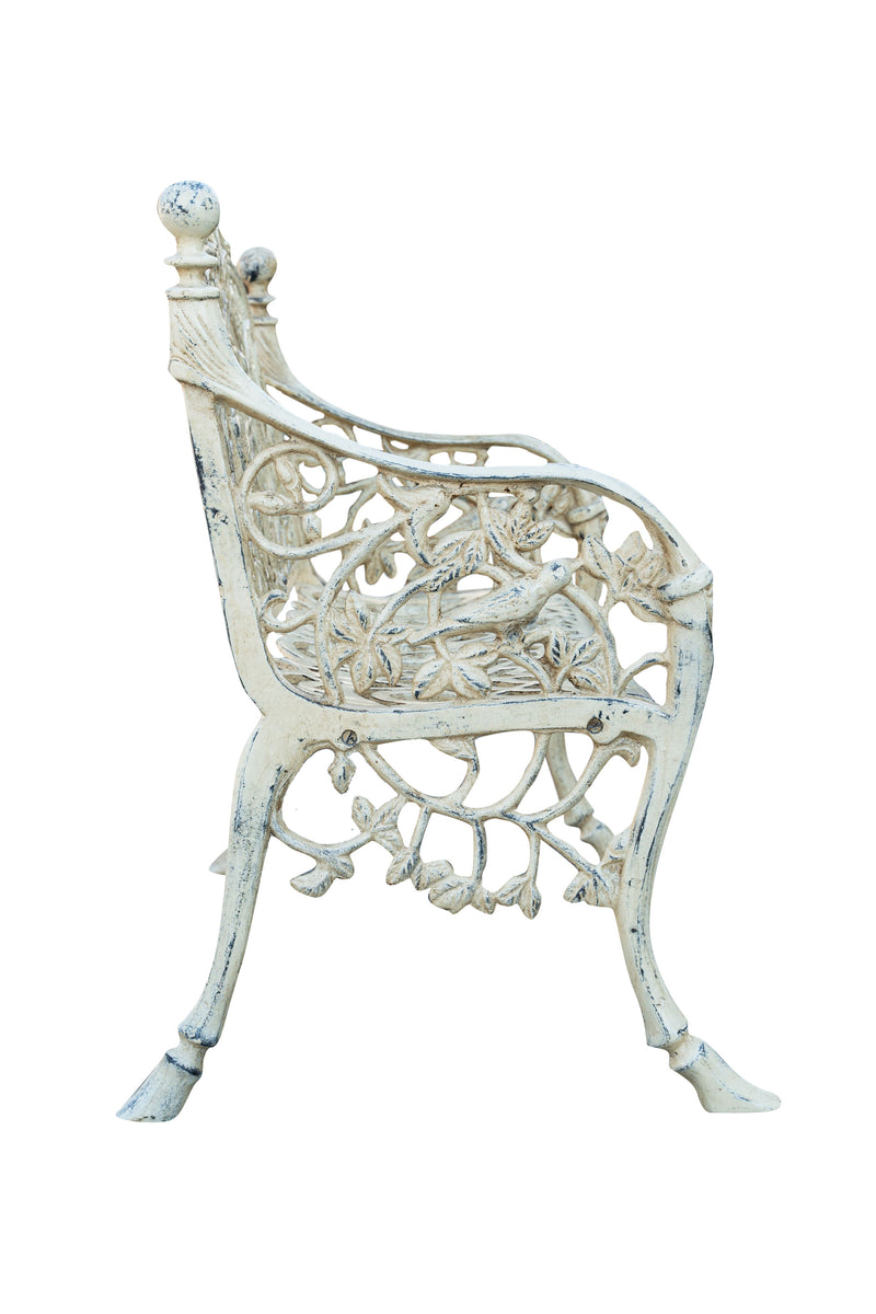 Biscottini Panchina Liberty in ghisa finitura anticata Molto Robusta, stabile Offerta