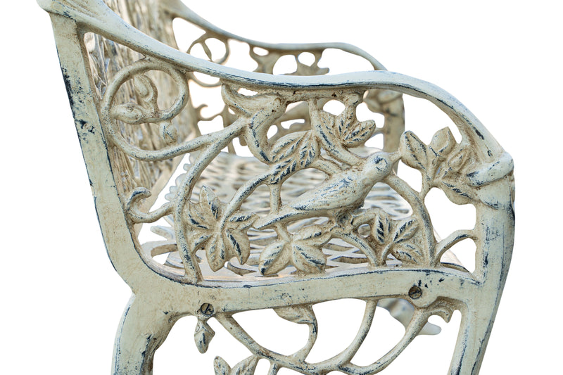 Biscottini Panchina Liberty in ghisa finitura anticata Molto Robusta, stabile Offerta