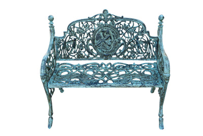 Biscottini Panchina Liberty in ghisa finitura anticata Molto Robusta, stabile Offerta