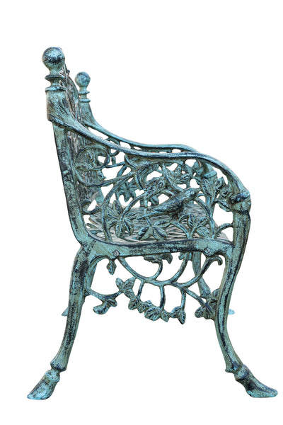 Biscottini Panchina Liberty in ghisa finitura anticata Molto Robusta, stabile Offerta