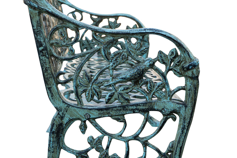 Biscottini Panchina Liberty in ghisa finitura anticata Molto Robusta, stabile Offerta