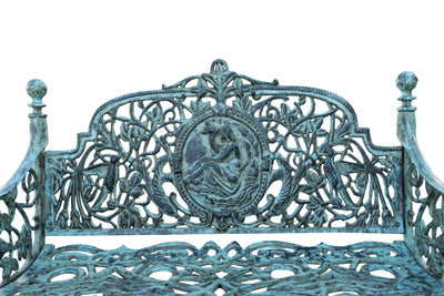 Biscottini Panchina Liberty in ghisa finitura anticata Molto Robusta, stabile Offerta