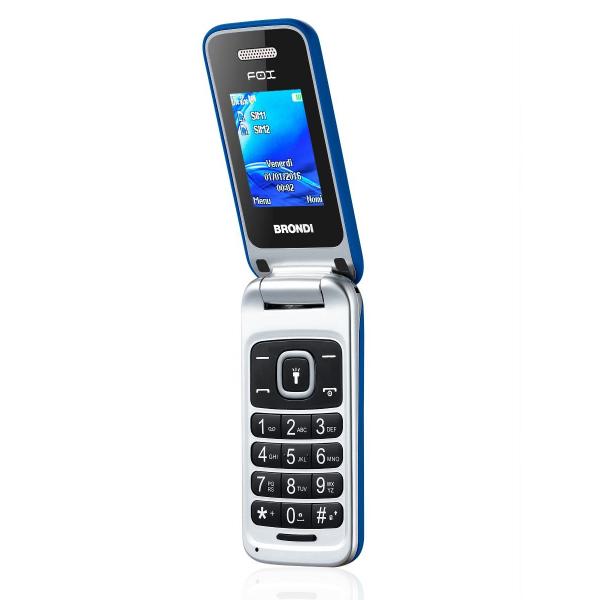 BRONDI FOX (BLU) - TELEFONO CELLULARE PER ANZIANI - TORCIA