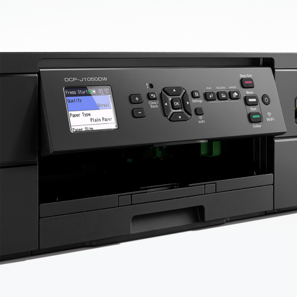Stampante Multifunzione Brother J1050DW - Ink-jet A4 - Stampante / fotocopiatrice / scanner - 1200x1200 dpi - 17ppm/9.5ppm - Usb/Wifi - Win/Mac