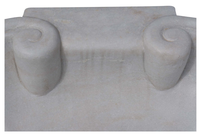 Biscottini Lavandino in marmo bianco L62xPR46xH18 cm Vasca realizzata completamente