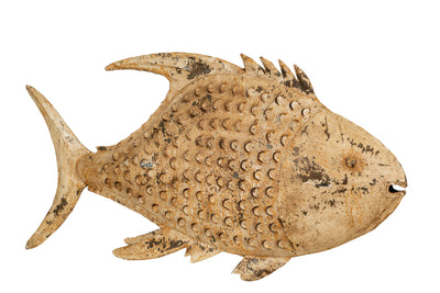 Biscottini Pesce porta candela in ferro dipinto a mano Originale lanterna forma Offerta