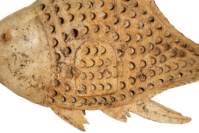 Biscottini Pesce porta candela in ferro dipinto a mano Originale lanterna forma Offerta