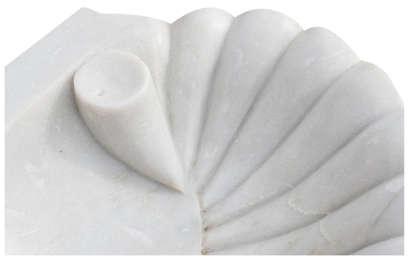 Biscottini Lavandino a conchiglia in marmo bianco L64xPR50xH12 cm