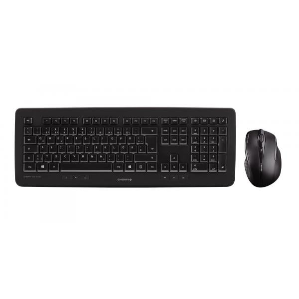 CHERRY DW 5100 tastiera RF Wireless QWERTZ Tedesco Nero