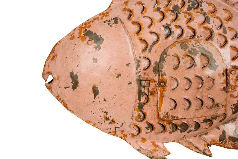 Biscottini Pesce porta candela in ferro dipinto a mano Originale lanterna forma Offerta