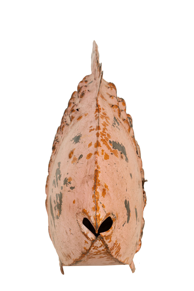 Biscottini Pesce porta candela in ferro dipinto a mano Originale lanterna forma Offerta