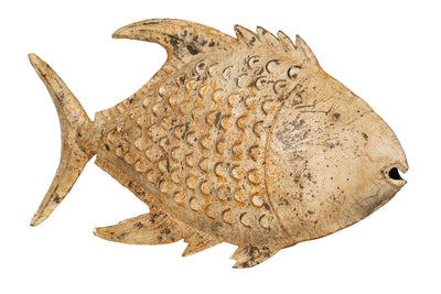 Biscottini Pesce porta candela in ferro dipinto a mano Originale lanterna forma Offerta