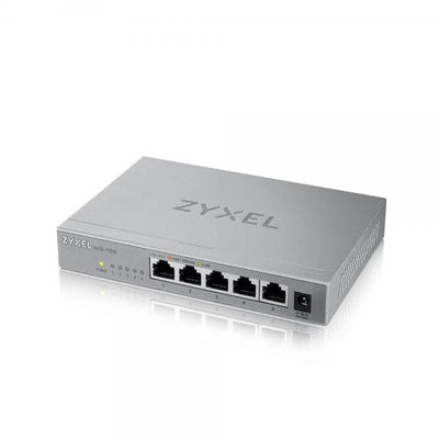 MG-105 Switch di Rete Non Gestito 5 Porte 2.5G Ethernet (100/1000/2500) Full Duplex Montabile a Parete
