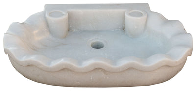 Biscottini Acquaio in marmo bianco L58xPR39xH13 cm Vasca realizzata completamente