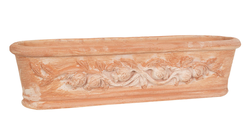 Biscottini Cassetta cesta in Terracotta 100% Made in Italy interamente Lavorata a Mano