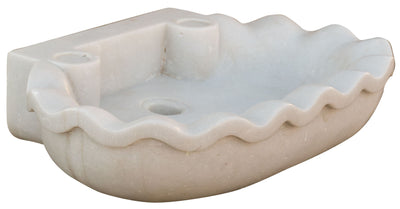 Biscottini Acquaio in marmo bianco L58xPR39xH13 cm Vasca realizzata completamente