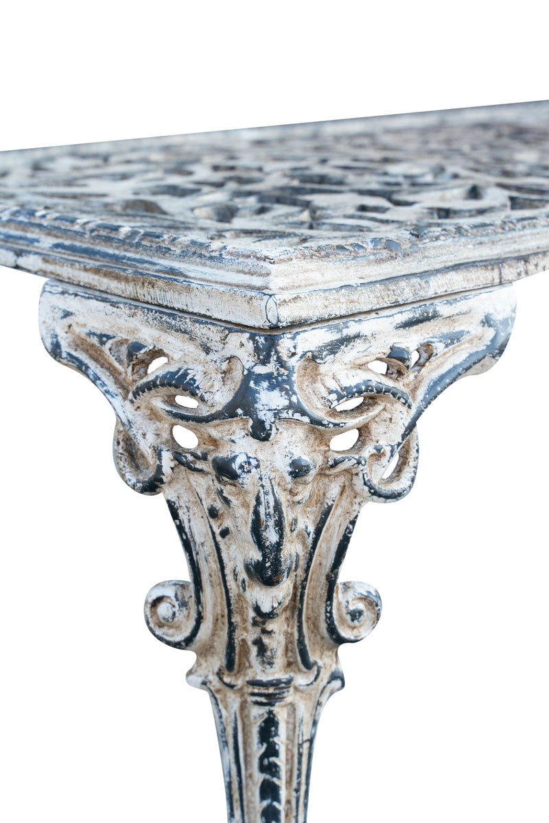 Biscottini Tavolo in ghisa finitura anticata Molto robusto, stabile Offerta Speciale