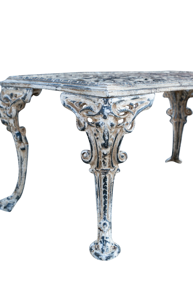 Biscottini Tavolo in ghisa finitura anticata Molto robusto, stabile Offerta Speciale