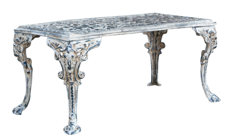 Biscottini Tavolo in ghisa finitura anticata Molto robusto, stabile Offerta Speciale