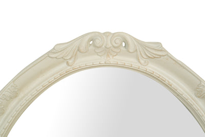 Biscottini SPECCHIERA DA PARETE IN LEGNO FINITURA BIANCA ANTICATA MADE IN ITALY Specchio