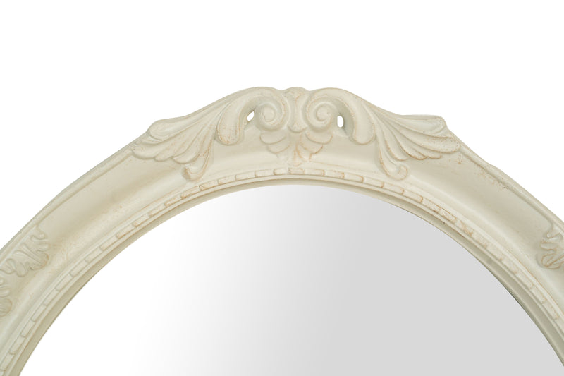 Biscottini SPECCHIERA DA PARETE IN LEGNO FINITURA BIANCA ANTICATA MADE IN ITALY Specchio