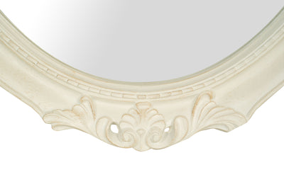 Biscottini SPECCHIERA DA PARETE IN LEGNO FINITURA BIANCA ANTICATA MADE IN ITALY Specchio