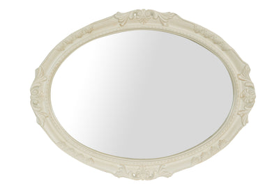 Biscottini SPECCHIERA DA PARETE IN LEGNO FINITURA BIANCA ANTICATA MADE IN ITALY Specchio