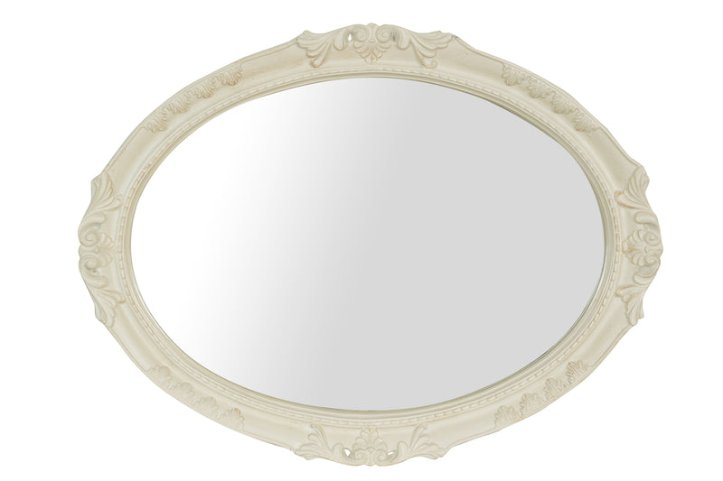 Biscottini SPECCHIERA DA PARETE IN LEGNO FINITURA BIANCA ANTICATA MADE IN ITALY Specchio