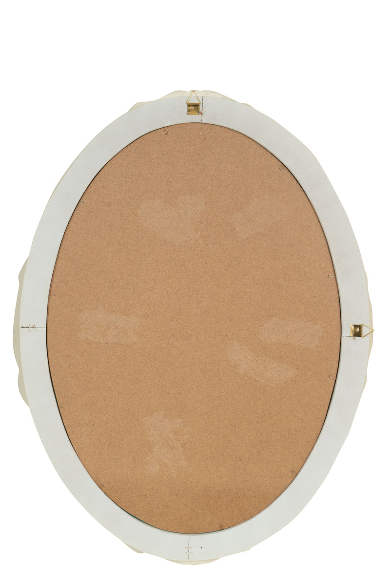 Biscottini SPECCHIERA DA PARETE IN LEGNO FINITURA BIANCA ANTICATA MADE IN ITALY Specchio