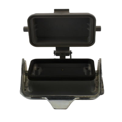 Custodia da pannello metallo 10 poli 1 leva + coperchio in termoplastica Harting