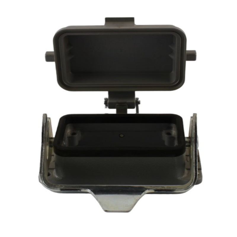 Custodia da pannello metallo 10 poli 1 leva + coperchio in termoplastica Harting