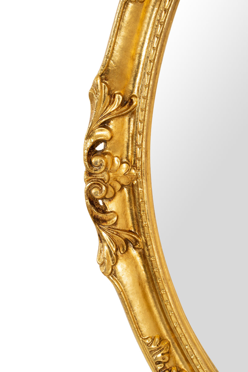 Biscottini SPECCHIERA DA PARETE IN LEGNO FINITURA FOGLIA ORO ANTICATO MADE IN ITALY