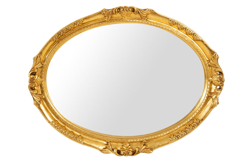 Biscottini SPECCHIERA DA PARETE IN LEGNO FINITURA FOGLIA ORO ANTICATO MADE IN ITALY