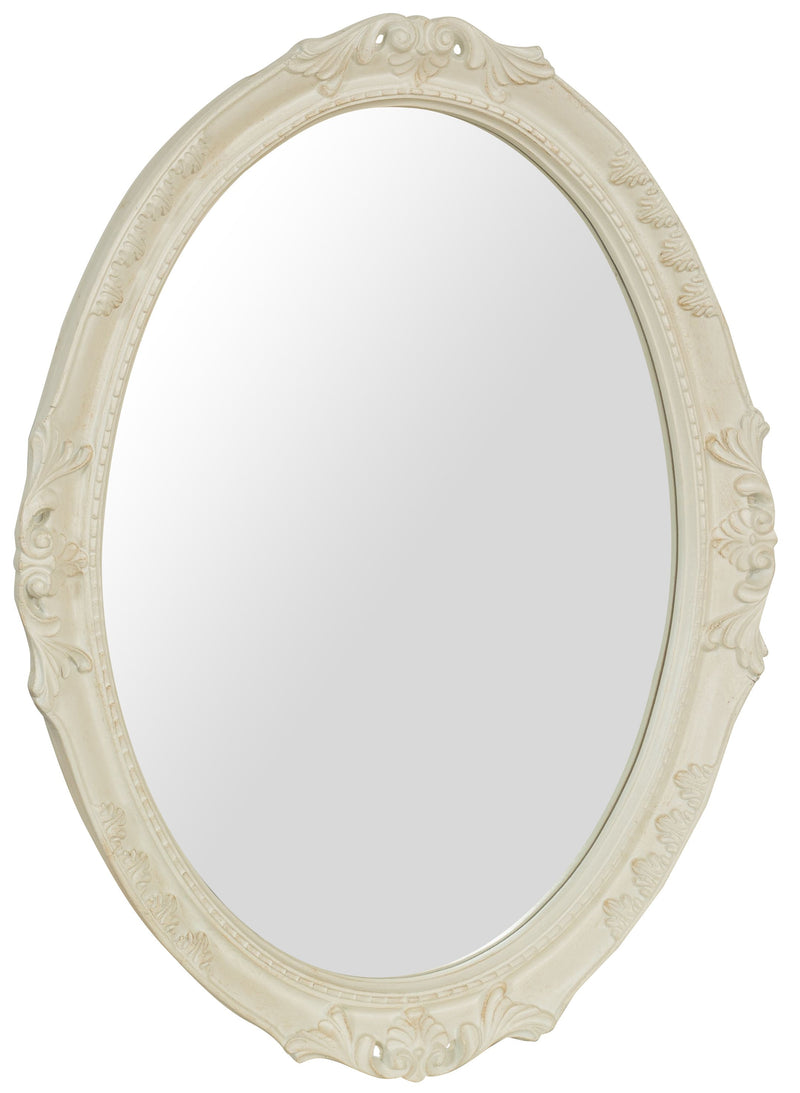 Biscottini SPECCHIERA DA PARETE IN LEGNO FINITURA BIANCA ANTICATA MADE IN ITALY Specchio