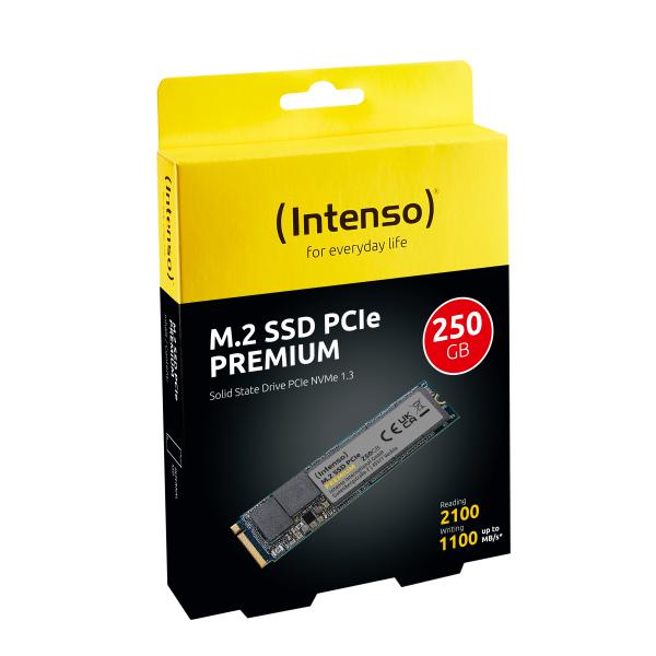 Intenso SSD 250GB Premium M.2 PCIe PCI Express 3.0 NVMe