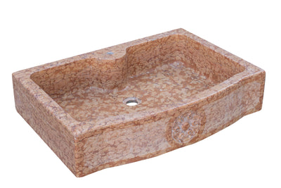 Biscottini Lavandino in marmo rosso di Verona Made in Italy Fontana Acquasantiera Offerta