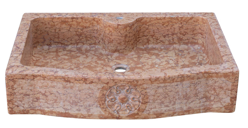 Biscottini Lavandino in marmo rosso di Verona Made in Italy Fontana Acquasantiera Offerta