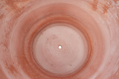 Biscottini Vaso in terracotta Galestro festonato 100% Made in Italy, interamente fatto a mano