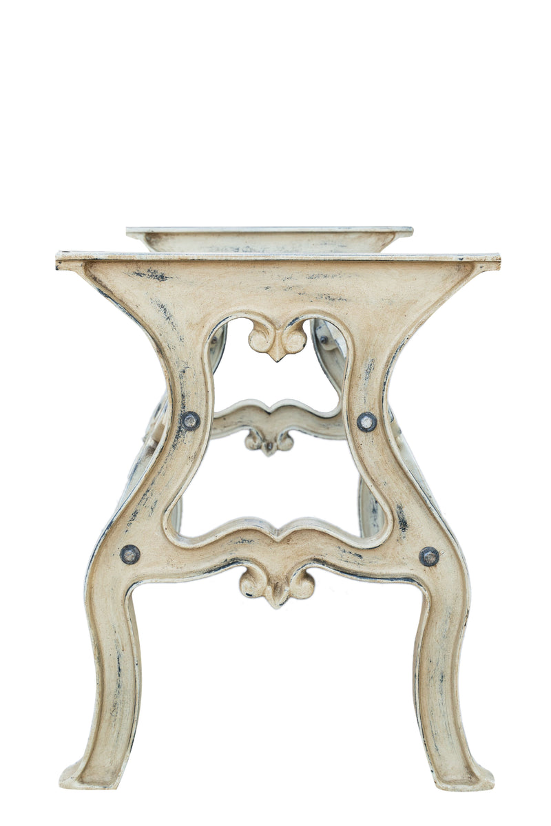 Biscottini Base tavolo in ghisa finitura anticata Molto stabile, robusta Offerta Speciale