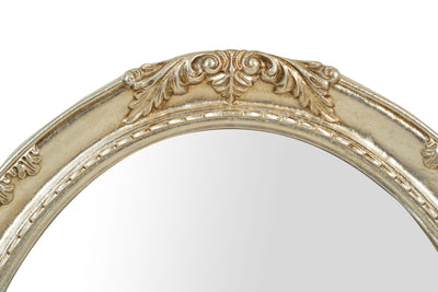 Biscottini SPECCHIERA DA PARETE IN LEGNO FINITURA FOGLIA ARGENTO ANTICO MADE IN ITALY