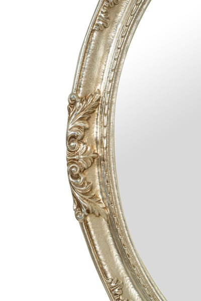 Biscottini SPECCHIERA DA PARETE IN LEGNO FINITURA FOGLIA ARGENTO ANTICO MADE IN ITALY