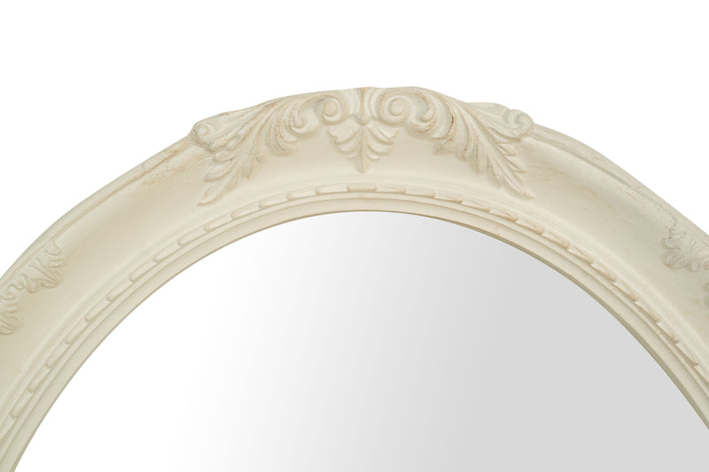 Biscottini SPECCHIERA DA PARETE IN LEGNO FINITURA BIANCA ANTICATA MADE IN ITALY Specchio